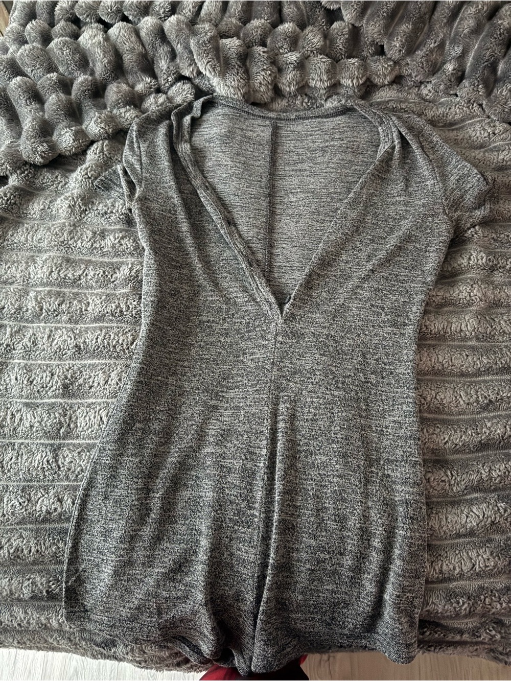 Heather Gray V-Neck Romper